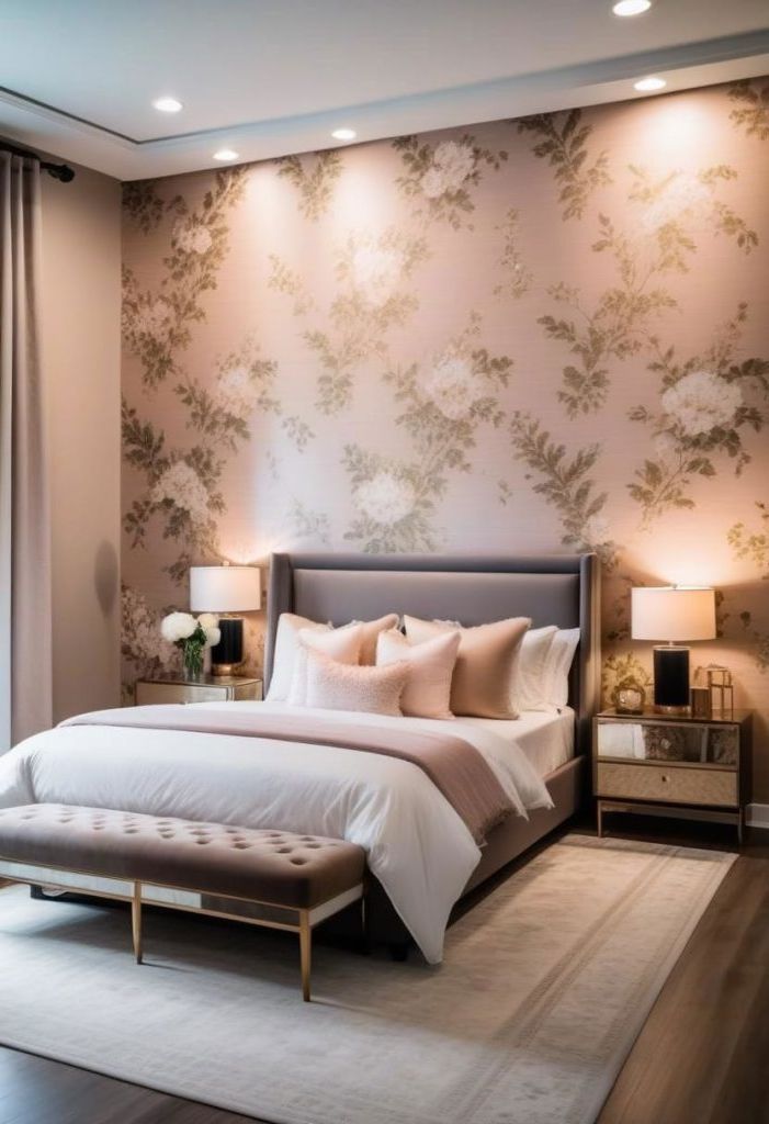 27. Chic Accent Wallpaper