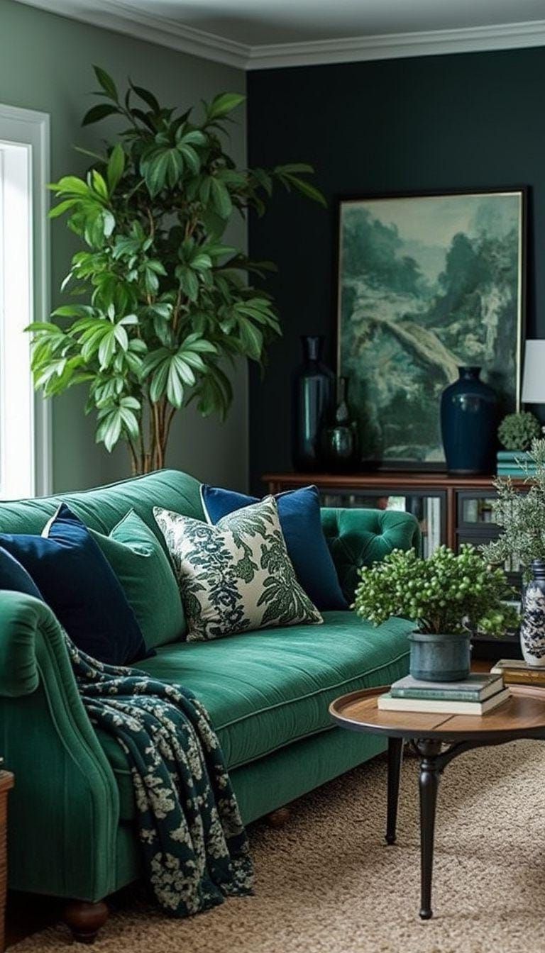 2. Moody Color Palette for Farmhouse Style
