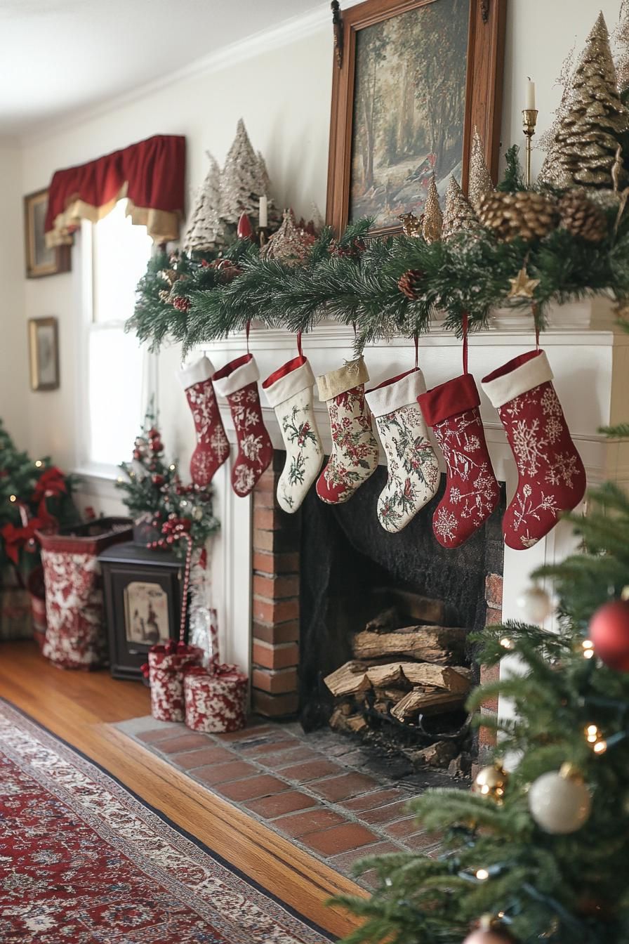 18. Mantel Bunting Decor for the Holidays - photo 3