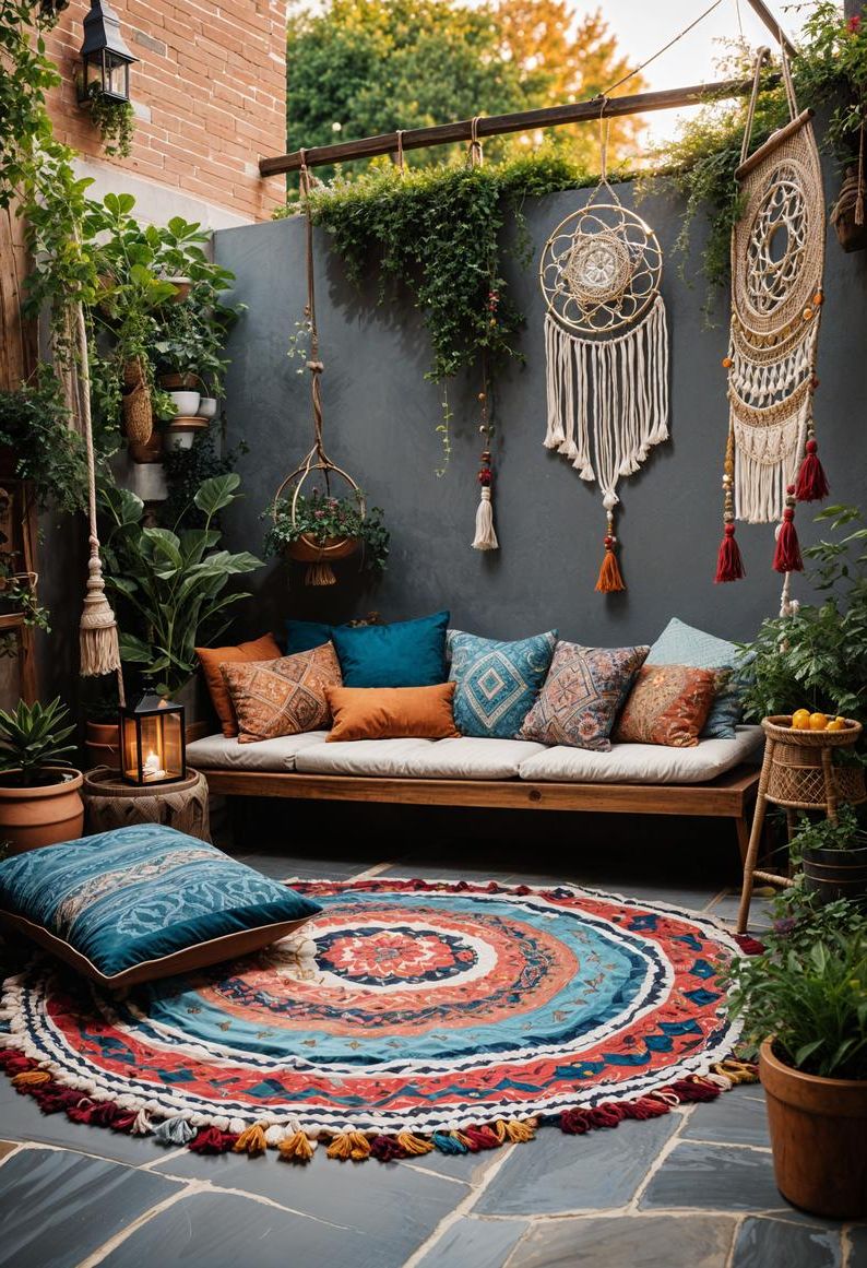 18. Boho-Inspired Flagstone Patio Lounge - photo 2