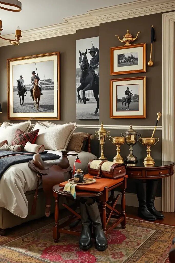 Polo Club Decor: Trophies, Gear, and Keepsakes