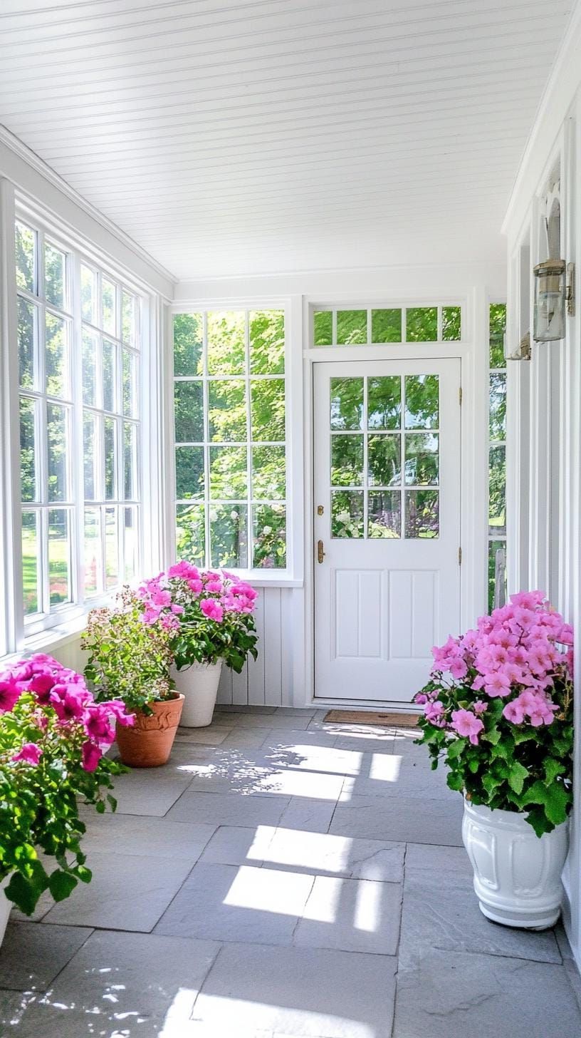 1. Classic White Trim for a Cozy Porch - photo 2