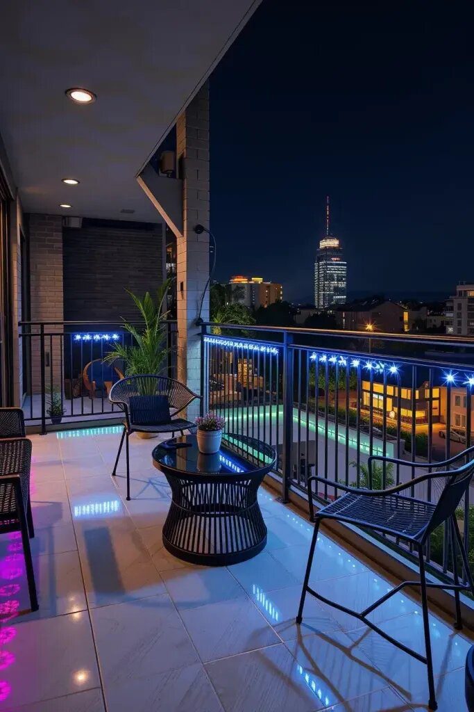 LED Light Panels for Illuminated Balconies