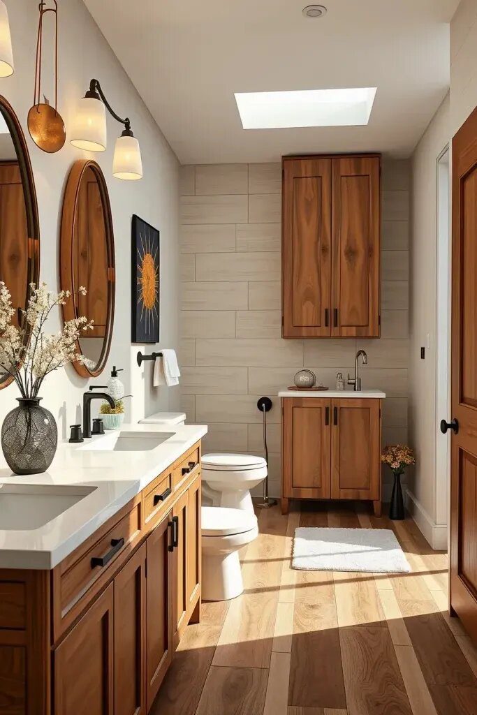 Pairing Wood Tile with Stylish Vanities - photo 2