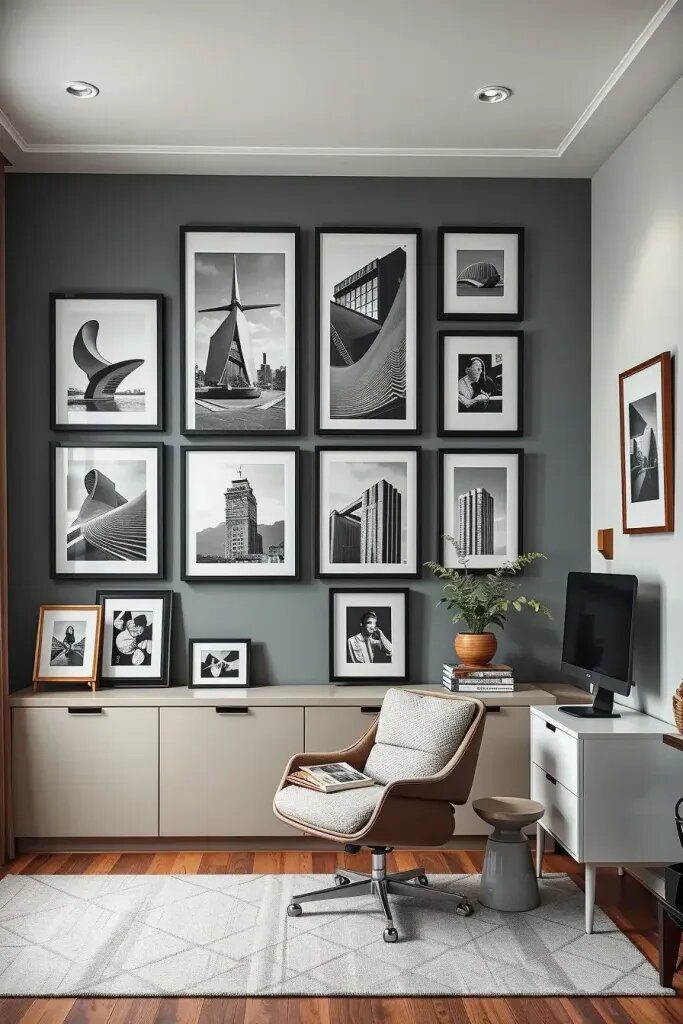 Bold Gallery-Style Frames For Office Walls - photo 2