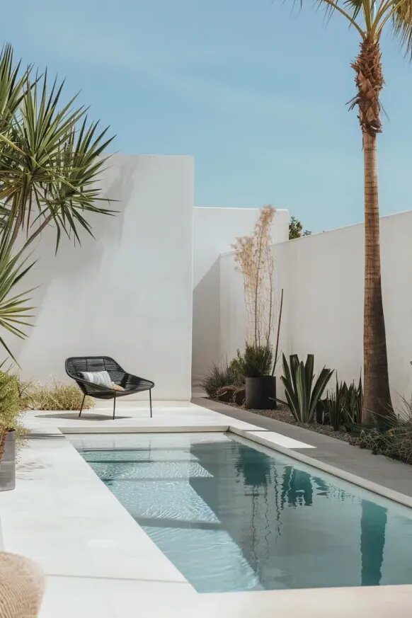 A Simple Pool Design with Tropical Charm