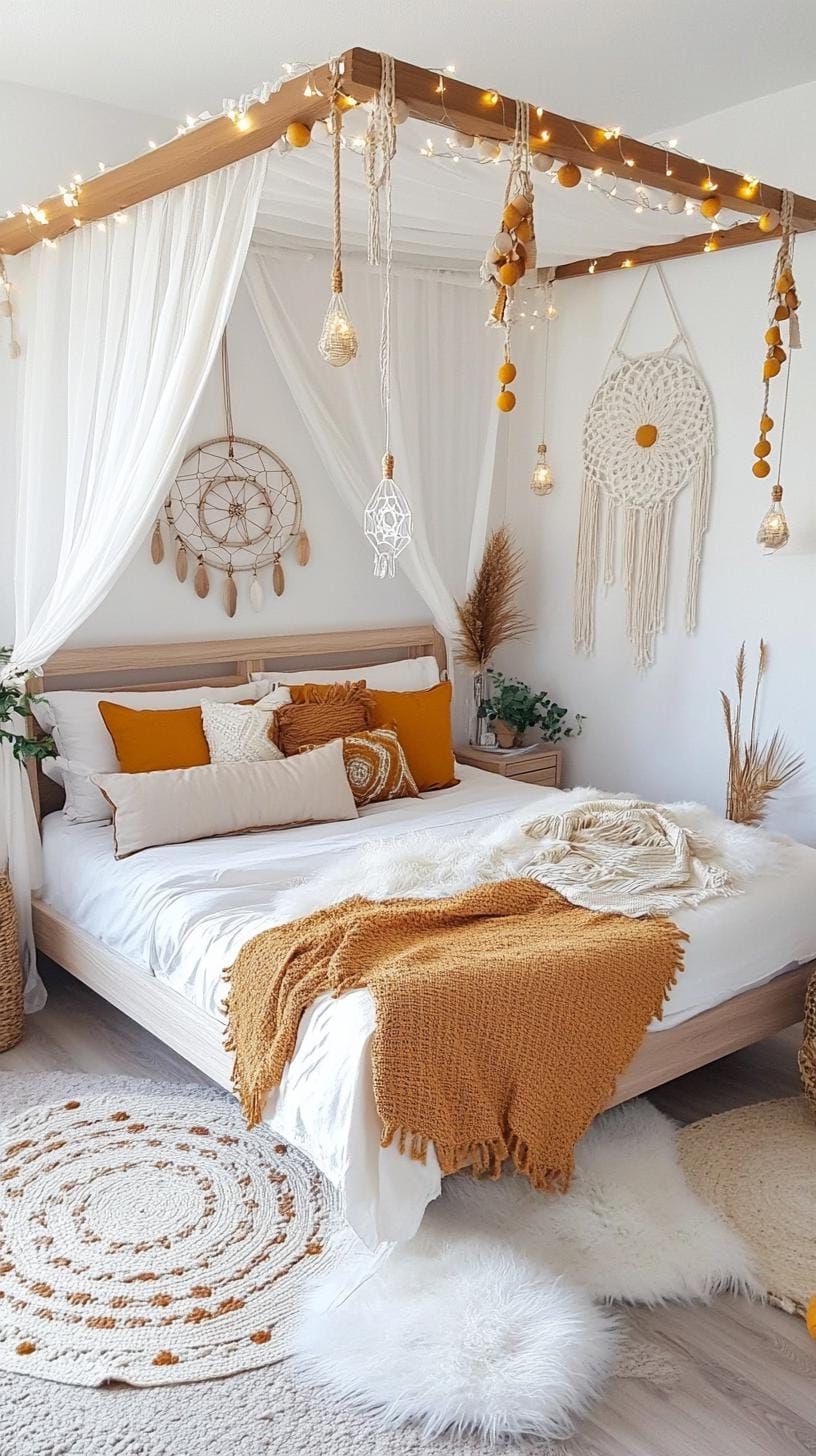 12. Canopy Beds Draped in Light Cotton - photo 3