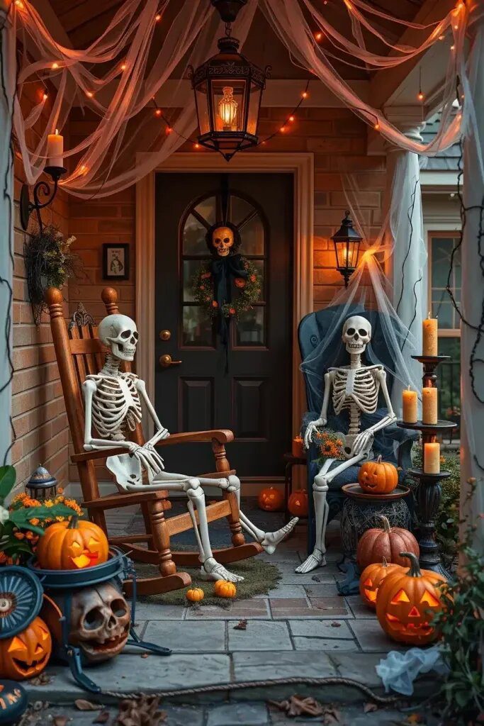 Friendly Skeleton Figures for a Halloween Welcome - photo 2