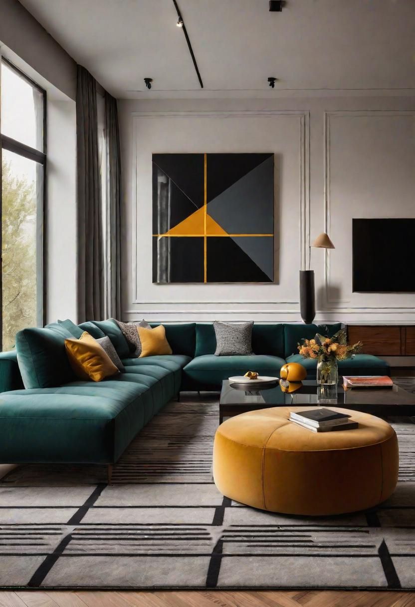 18. Geometric Chic for Modern Decor