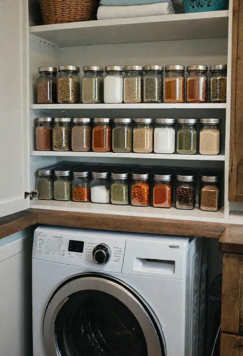 8. Laundry Room Organization: Magnetic Racks