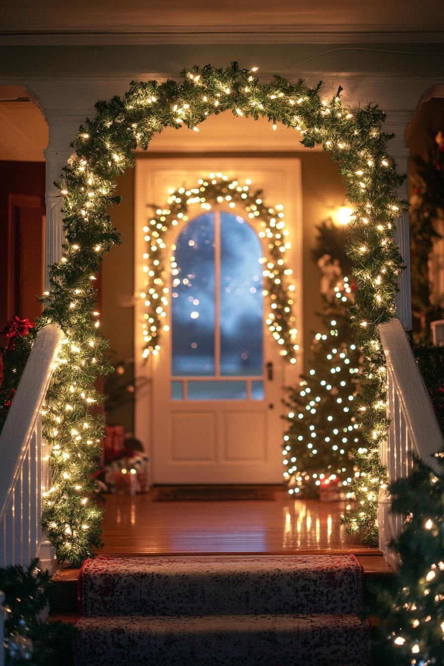 10. Mistletoe Lighted Archway Ideas - photo 2