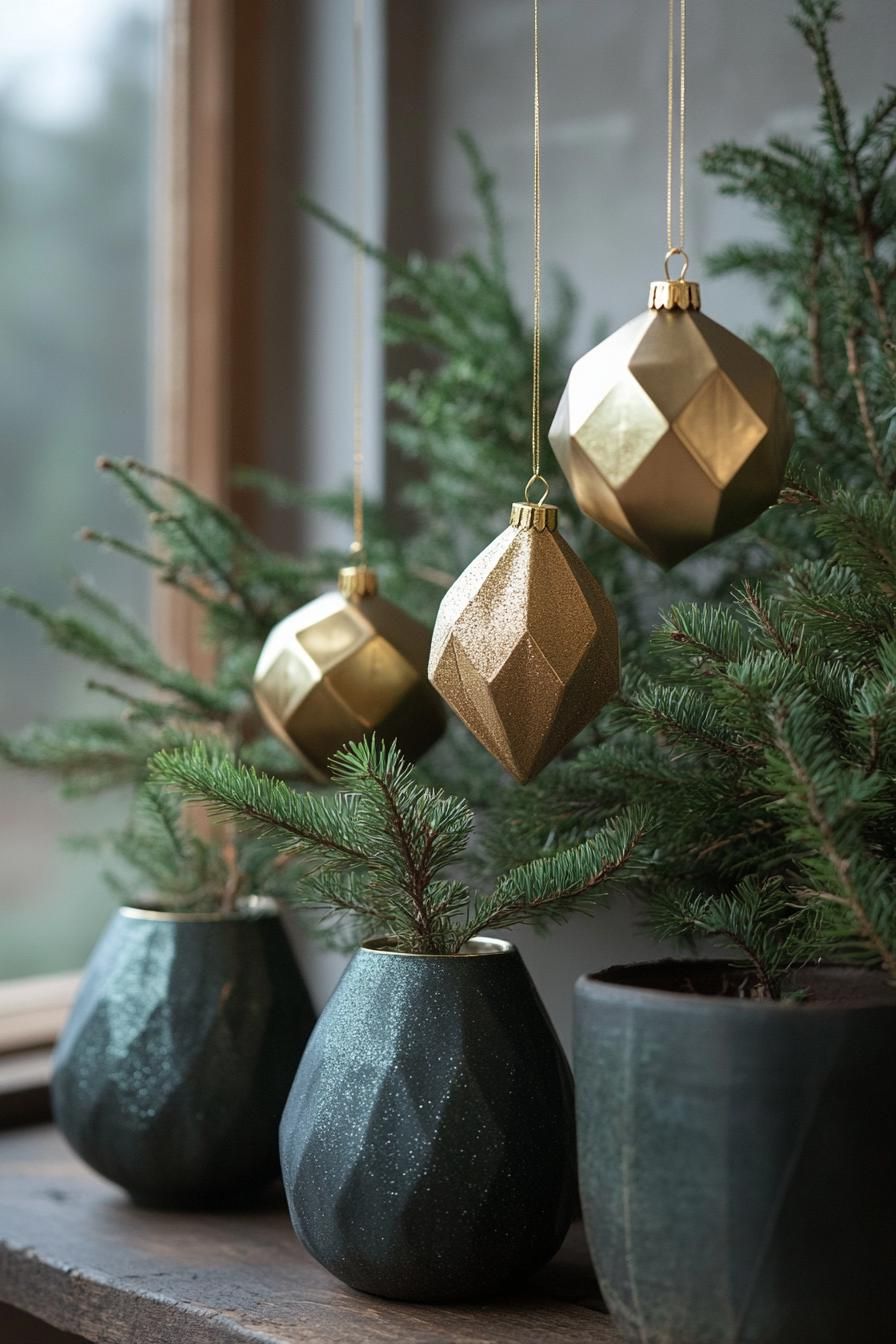 19. Chic Metallic Accents on Foliage - photo 2