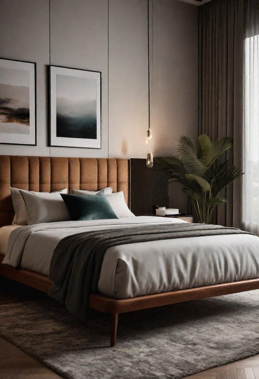 15. Pairing a Chic Bed and Rug