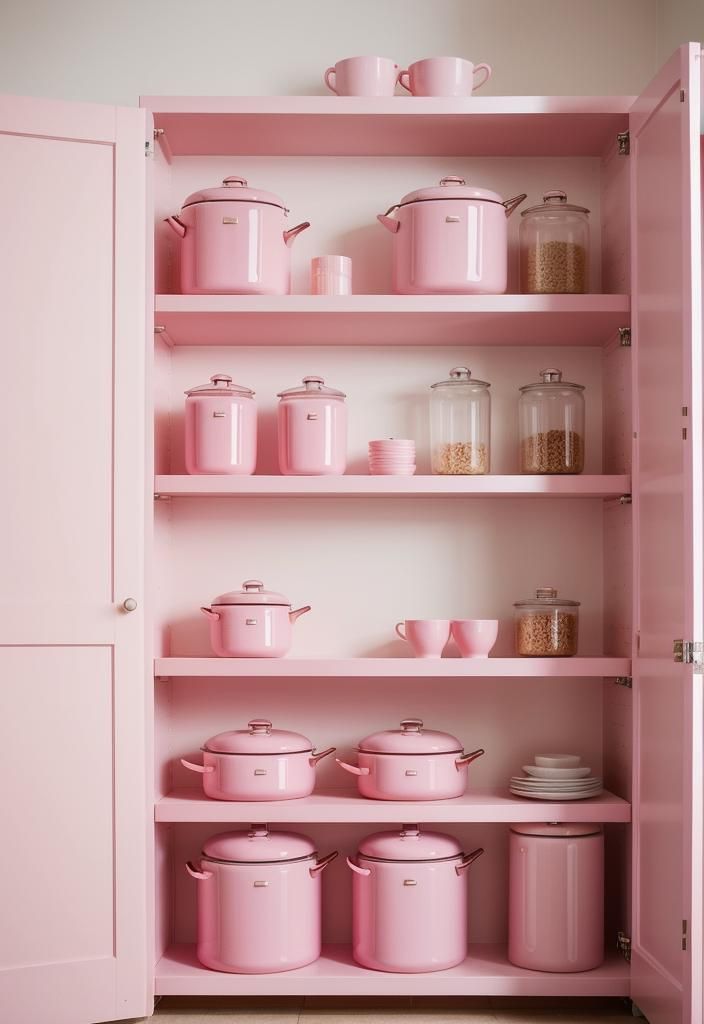 20. Styling a Pretty Pink Canister Set