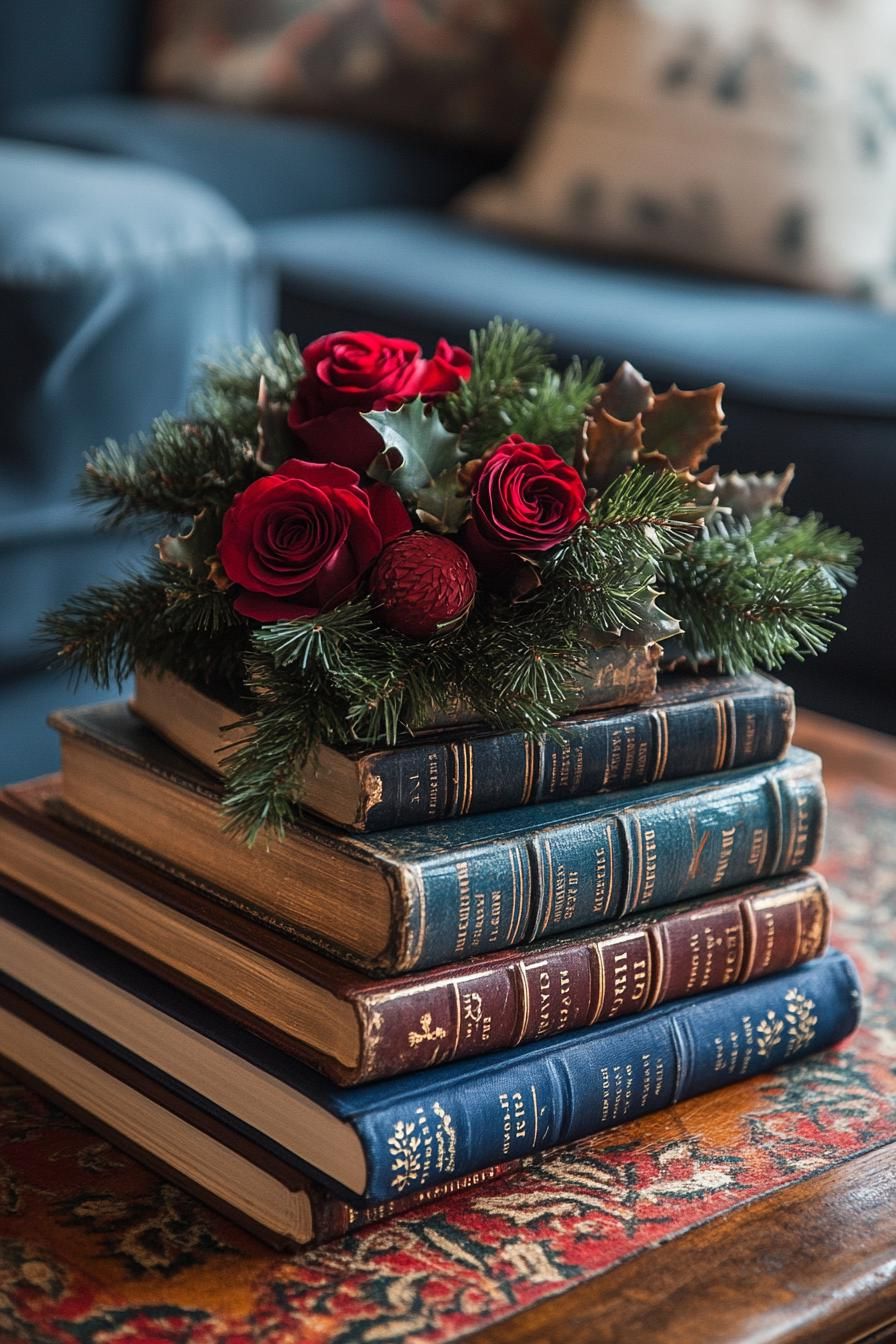 9. Vintage Book Christmas Wreaths - photo 2