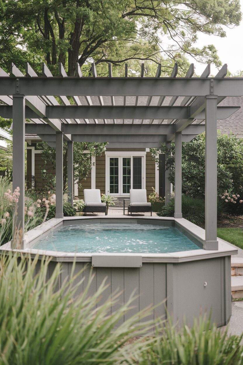 15. Add a Shade Sail or Pergola
