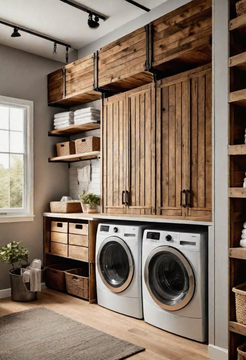 2. Farmhouse Crate Storage Solution