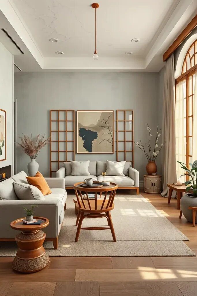 25. Inspiration for a Cozy Japandi Living Room
