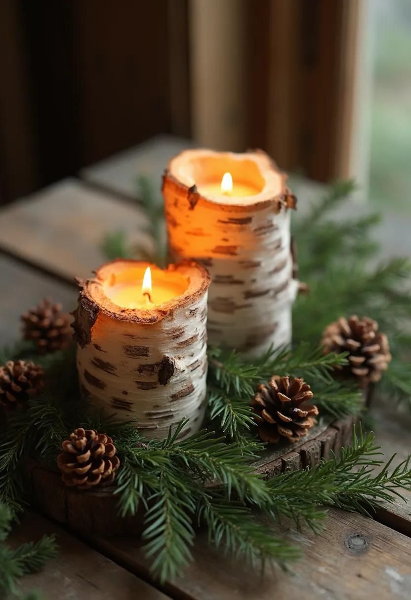1. Birch Bark Candle Ideas