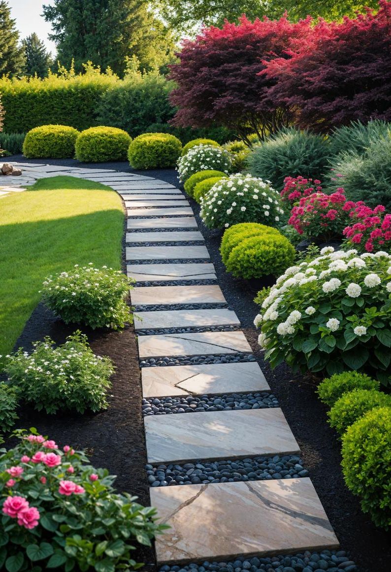 6. Flower Borders Around Paver Patios - photo 3
