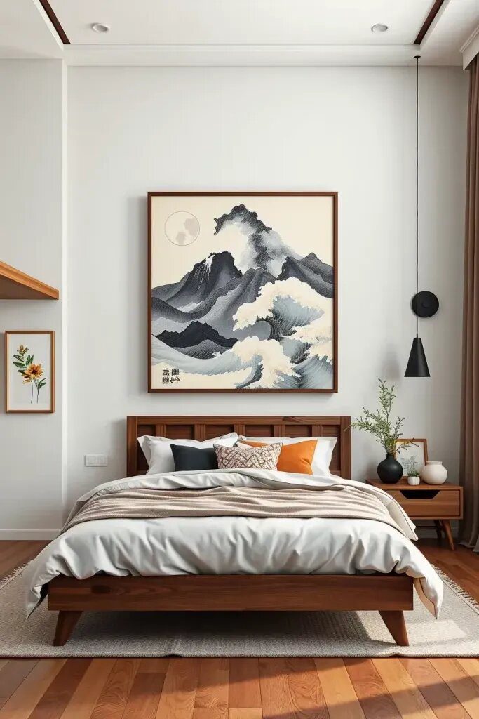 Eastern and Nordic Artwork for the Bedroom Wall