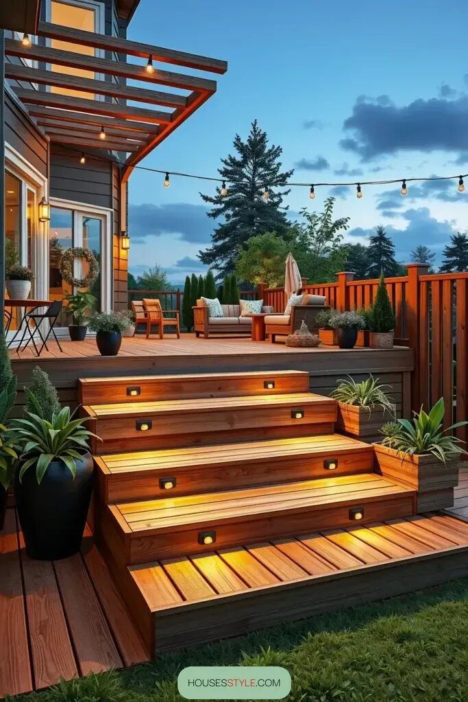 Deck Terraces With Floating Step Designs - photo 2