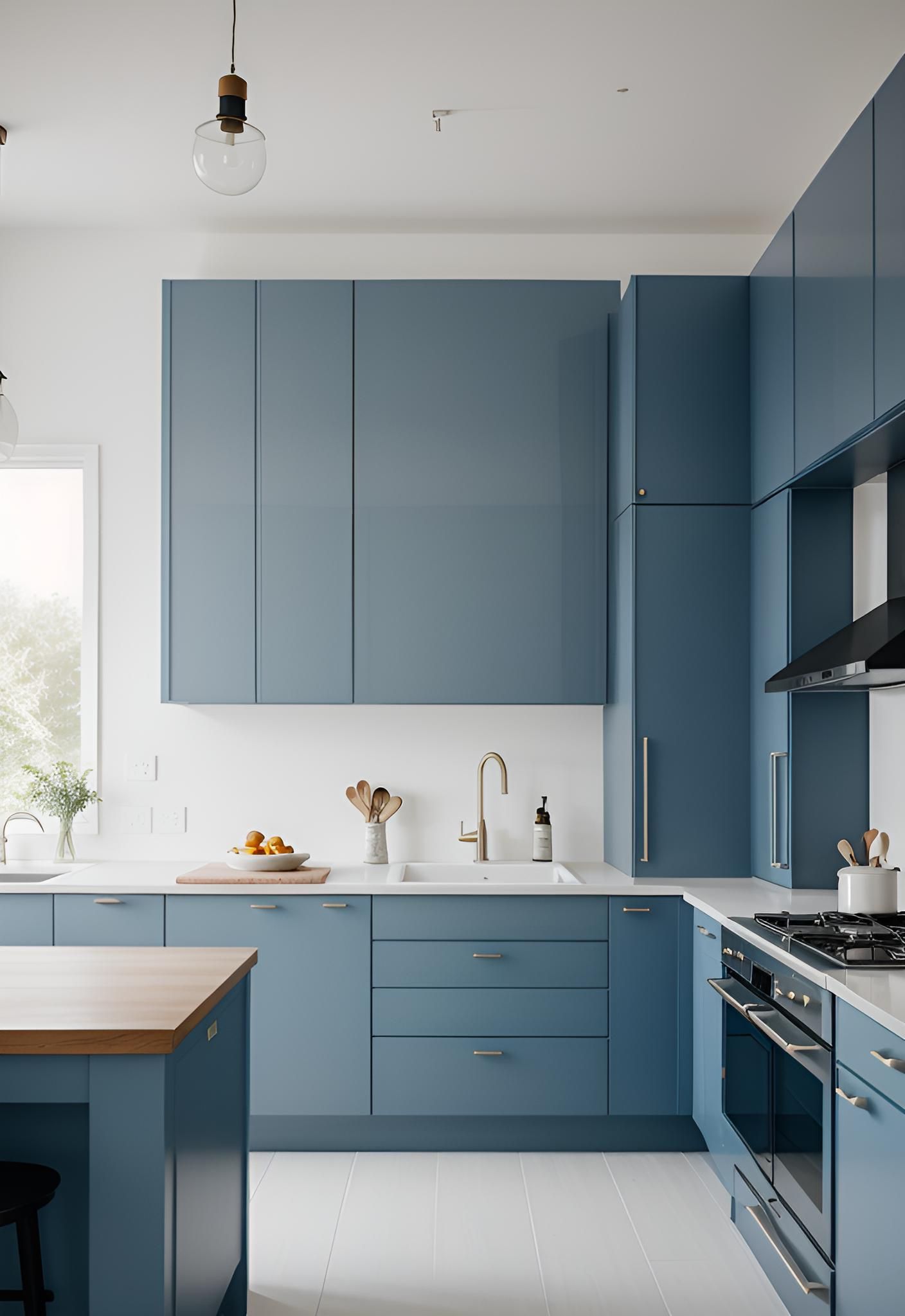35. Stylish Blue Kitchen Inspiration Ideas