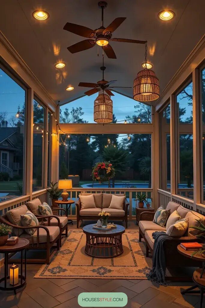 Creative Lighting Ideas For Screened Porches - photo 2