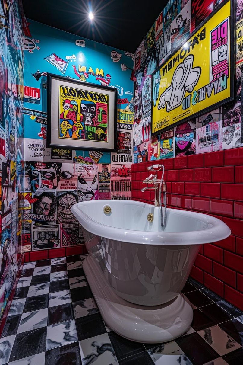 11. Bold Pop Art Bathroom Accents - photo 2