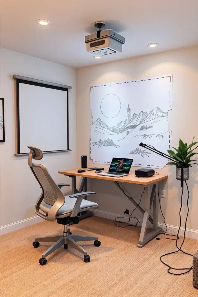 Using a Projector to Trace Wall Designs