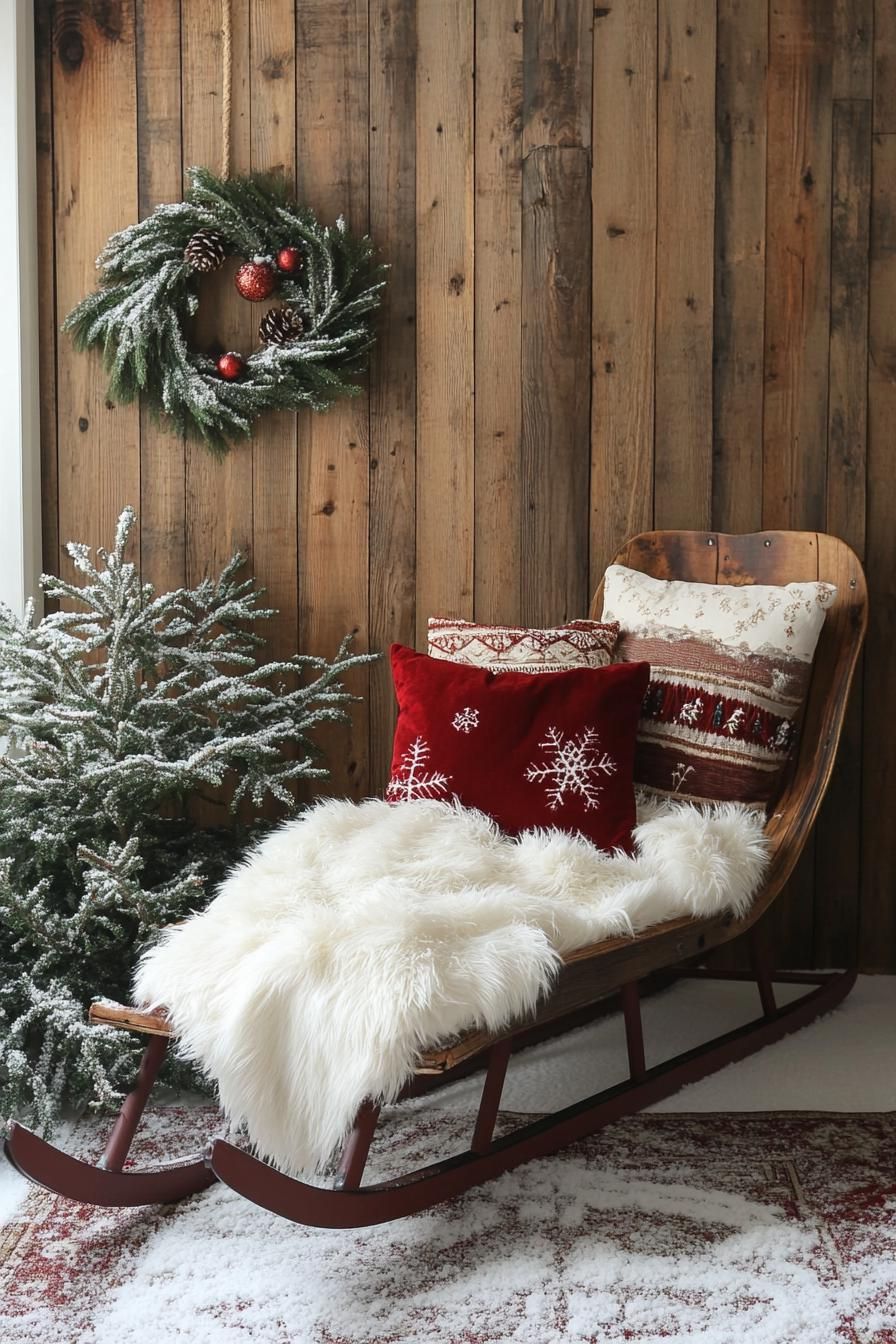 8. Winter Sled Display Ideas