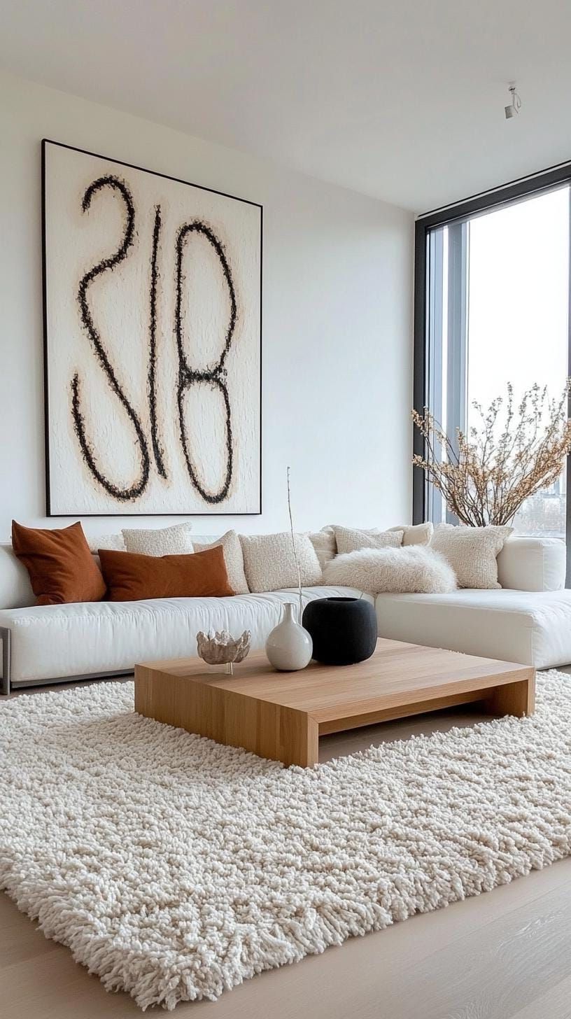 17. Cozy Minimalist Rooms With Layered Throws