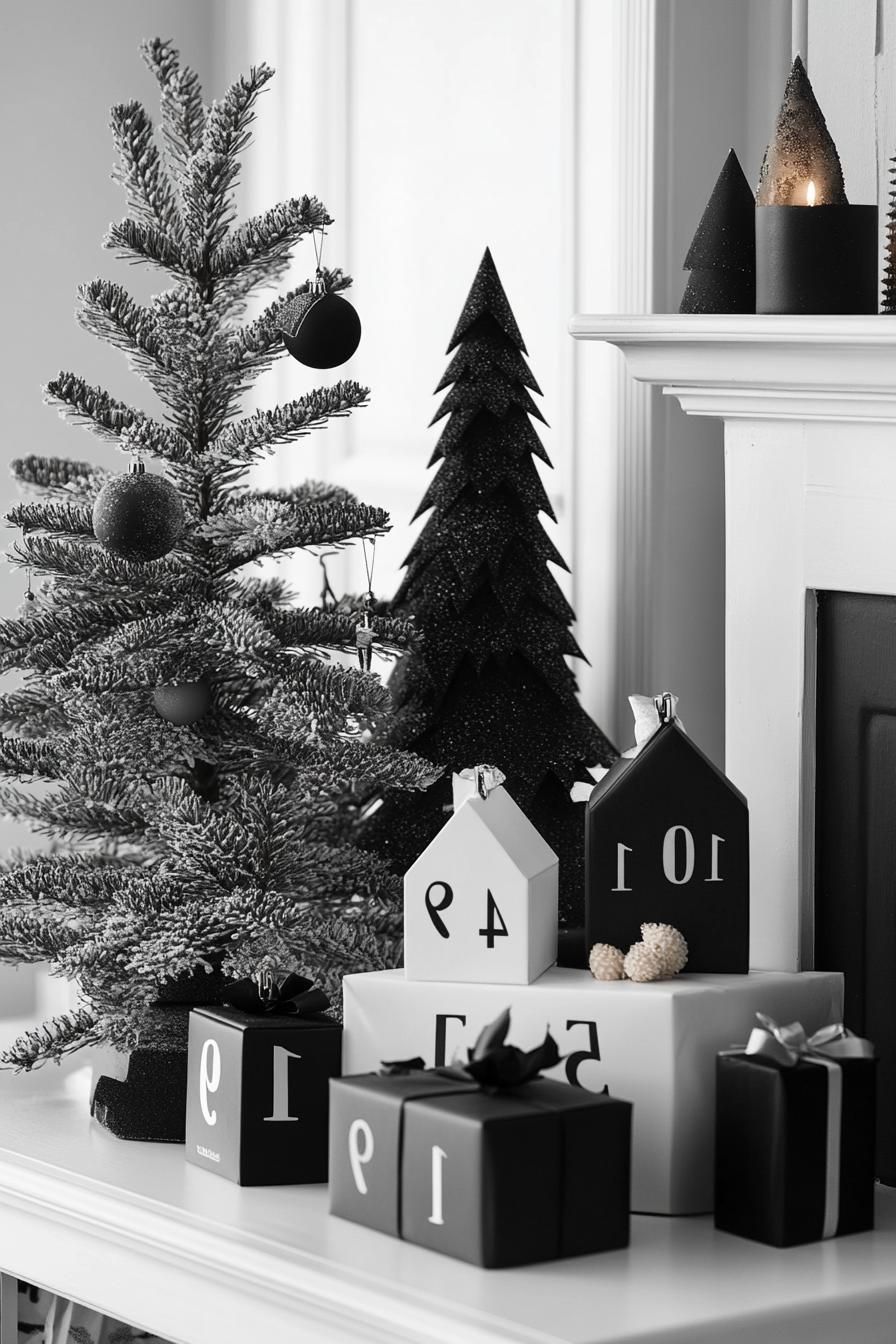 17. Sleek Monochrome Advent Calendars