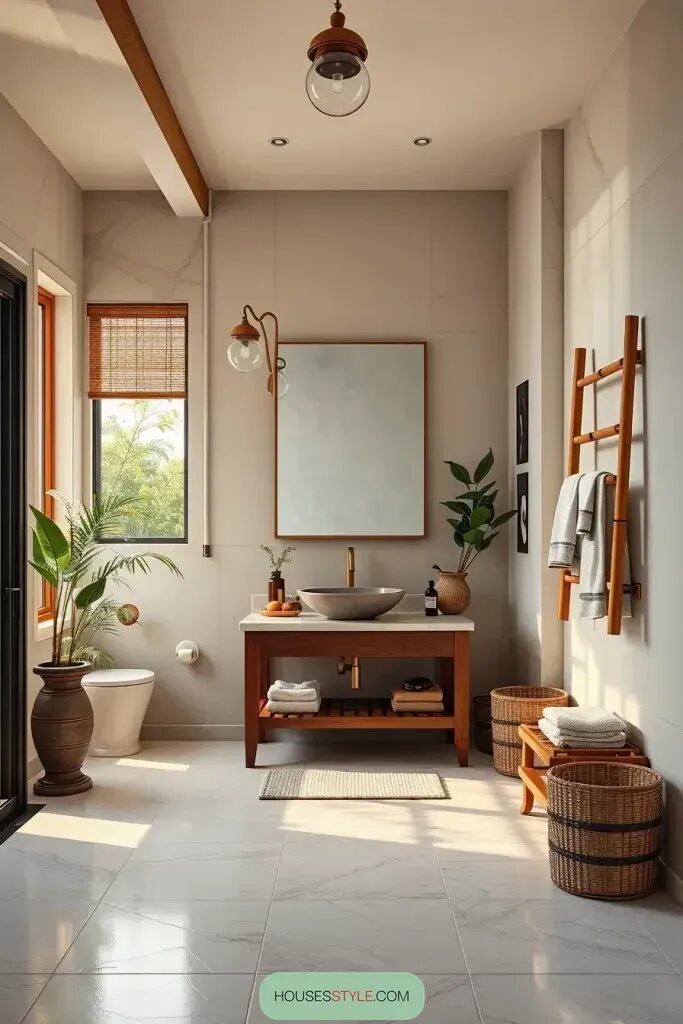 Natural Touches Using Wood and Bamboo