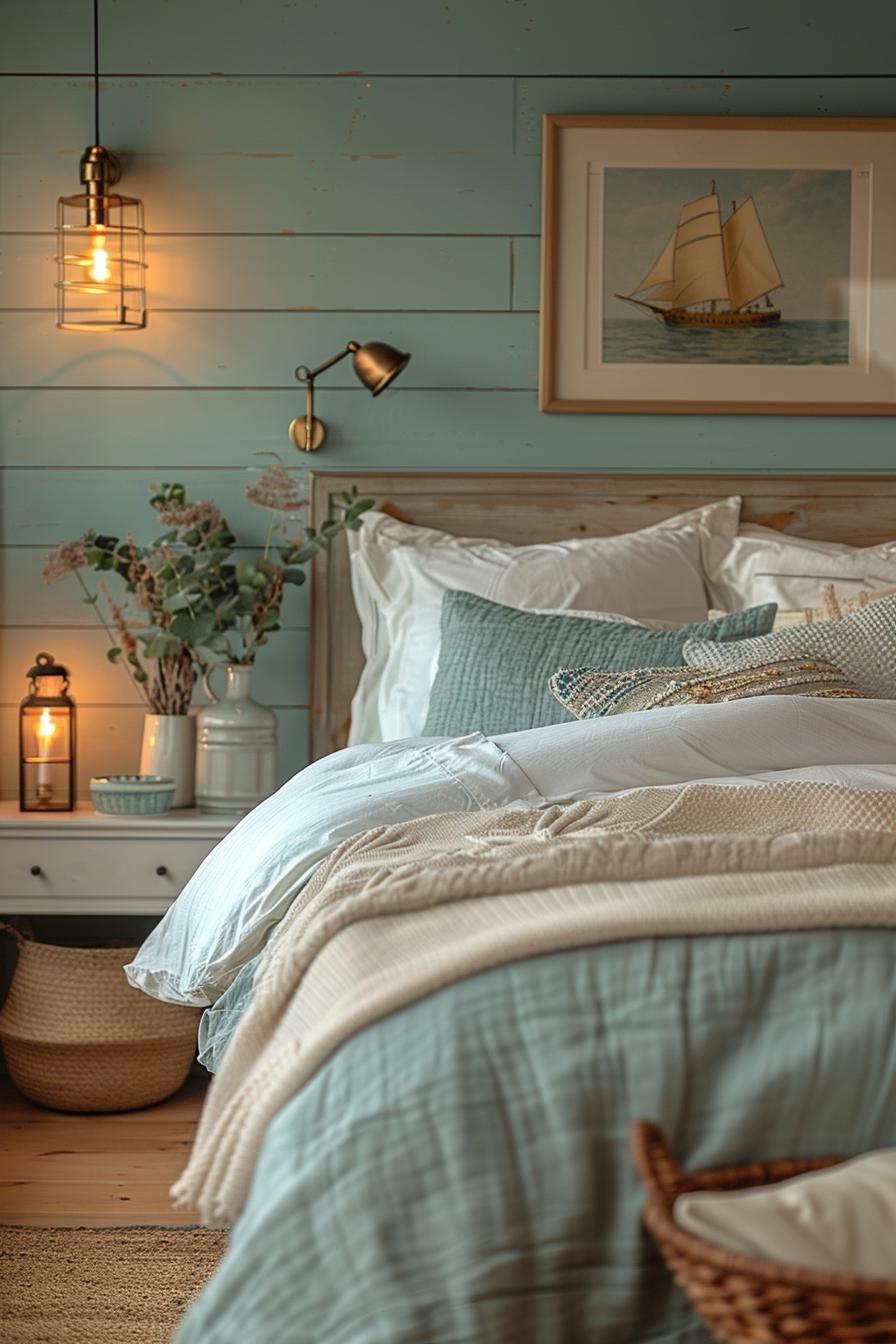 3. Vintage Nautical Bedside Lamps - photo 2