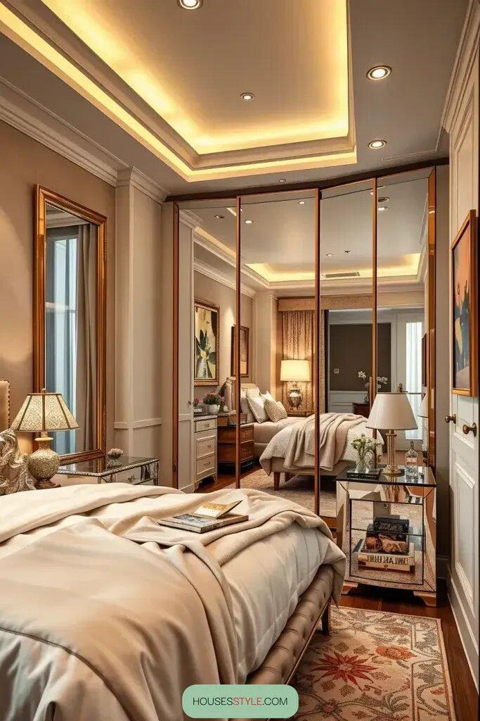 How Mirrors Bring Sparkle and Light to Small Bedrooms - photo 2
