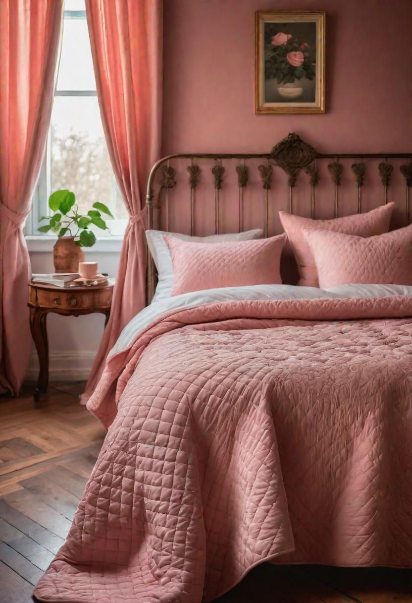 41. Antique Rose Bedspread Style