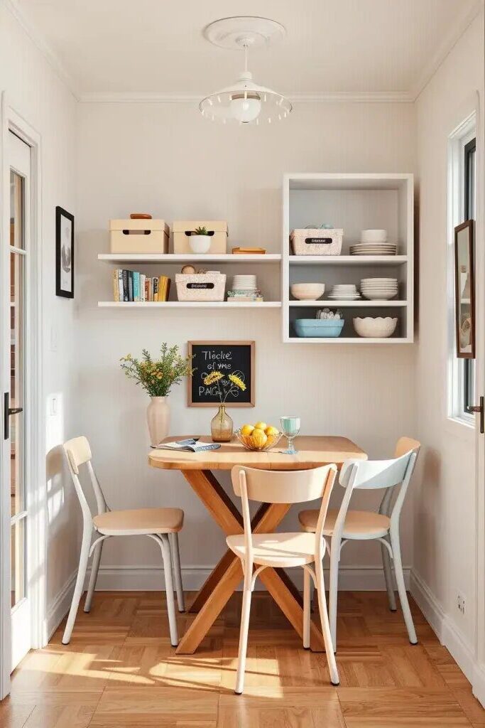 Wall-Mounted Dining Sets for Small Rooms