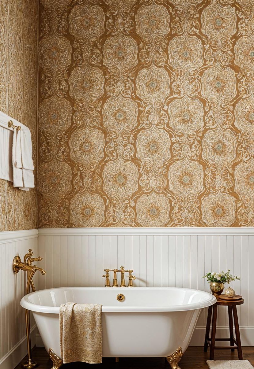 10. Classic Eastern Textile Wallpaper - photo 2