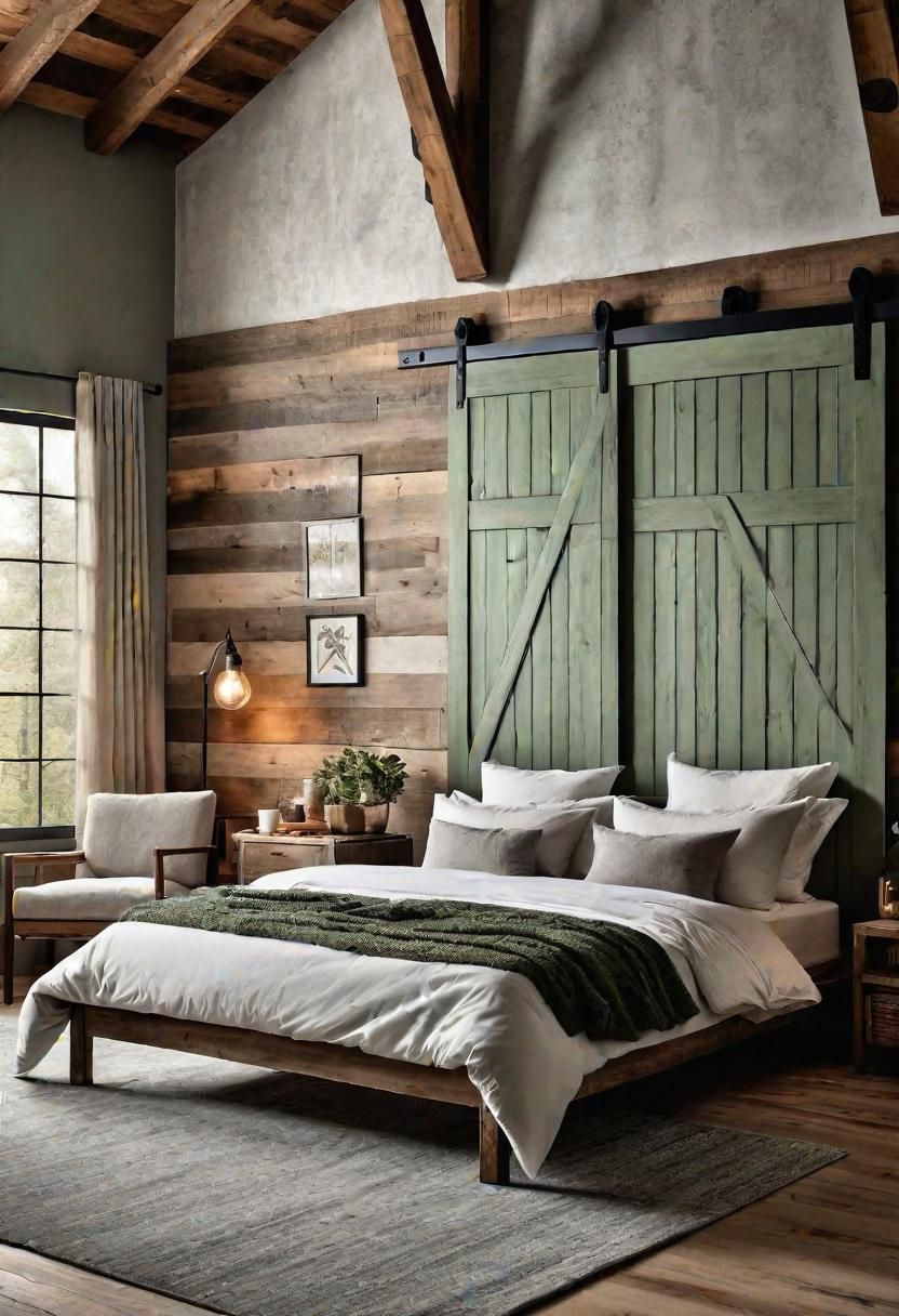 20. Rustic Sage Green Bedroom Inspiration - photo 3