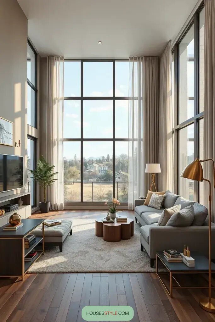 Floor-to-Ceiling Curtains for Added Elegance