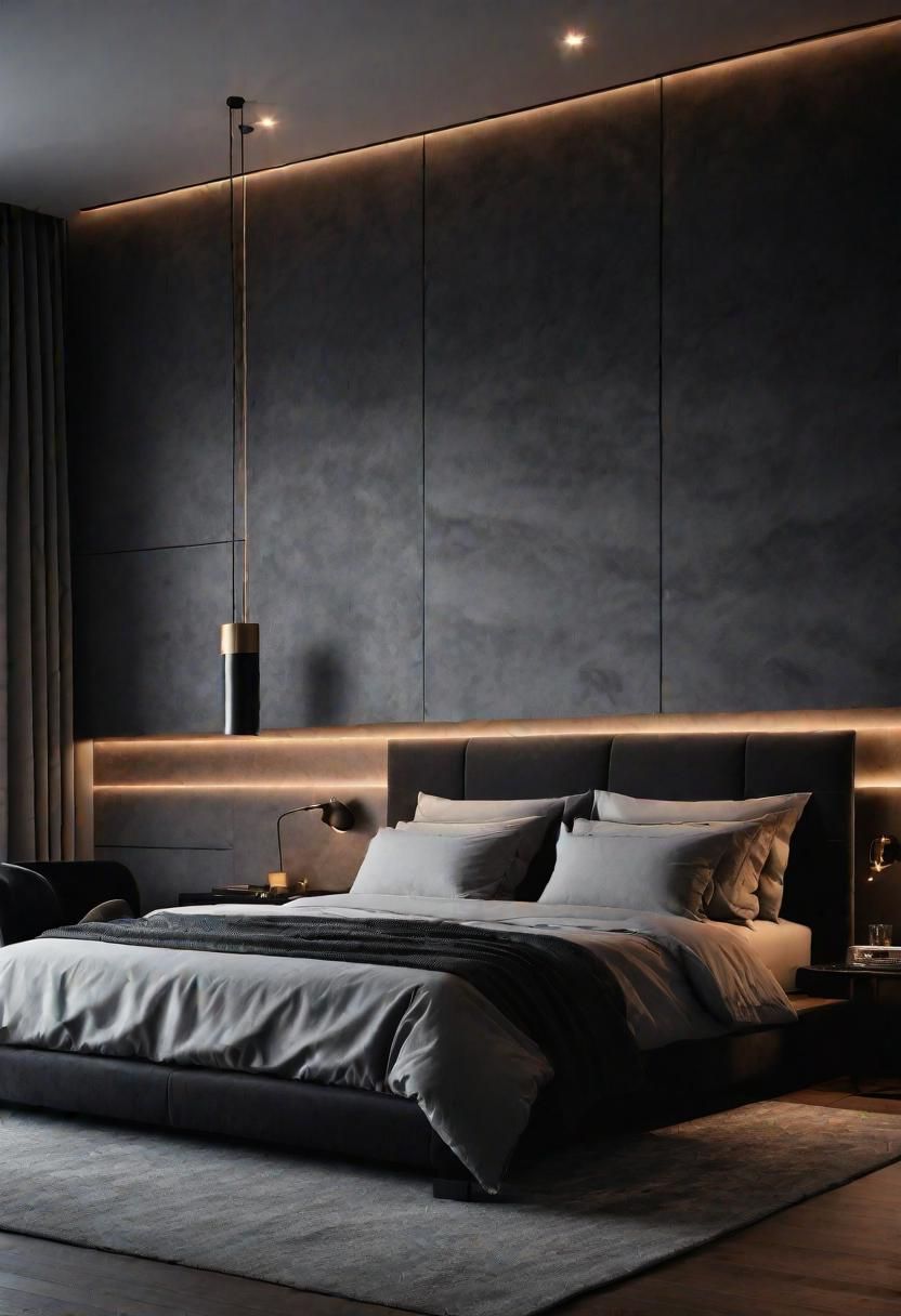 13. Modern Grey Bedroom Design Ideas