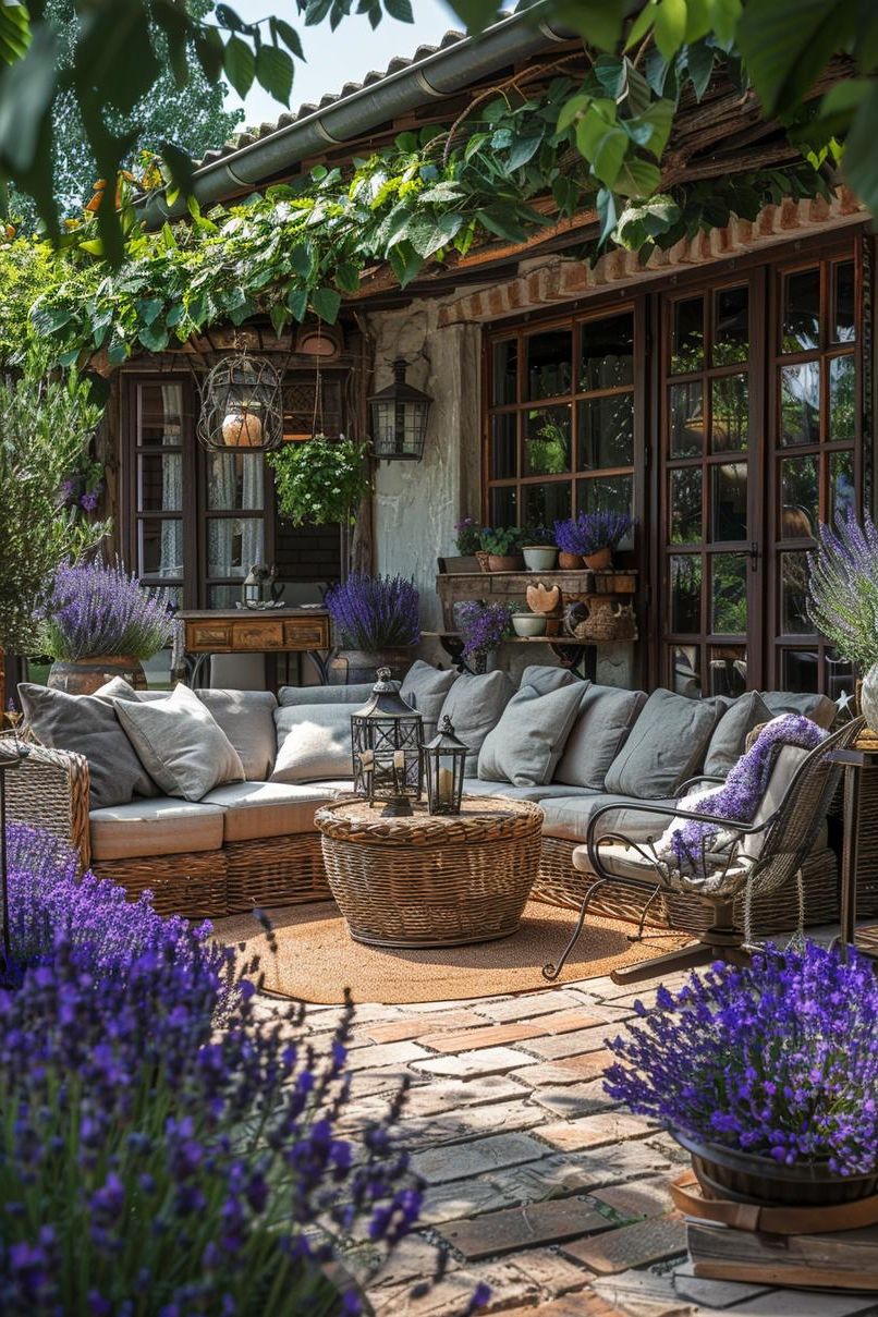 25. Charming French Country Patio