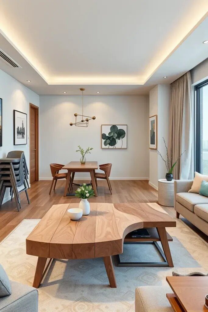 1. A Coffee Table That Converts to a Dining Table