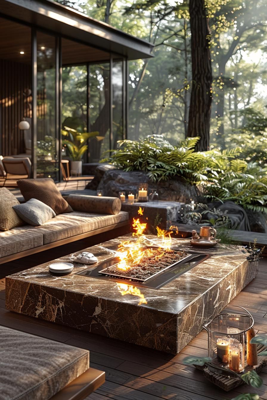 7. Granite Top Gas Fire Pit Ideas - photo 2