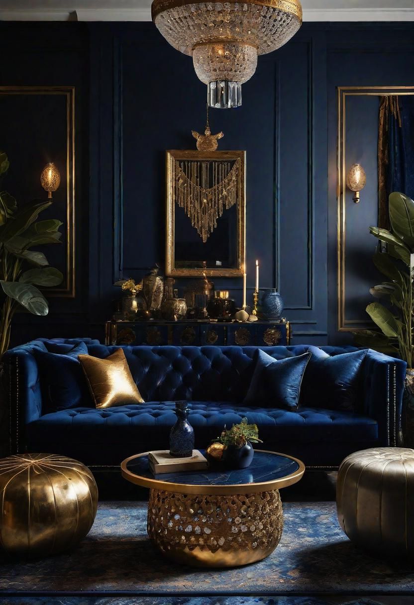 21. Elegant Midnight Boho Trend
