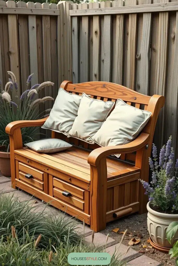 Benches with Hidden Storage Underneath