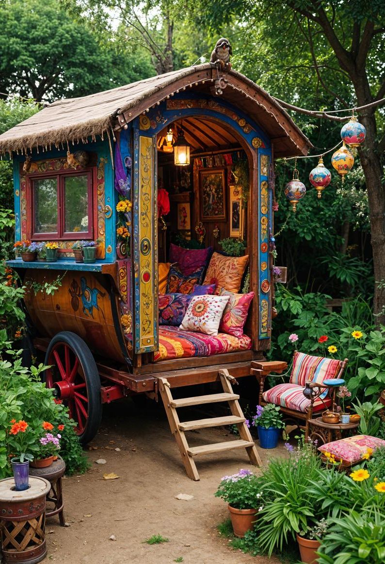 9. Bohemian Caravan Garden Nook - photo 3