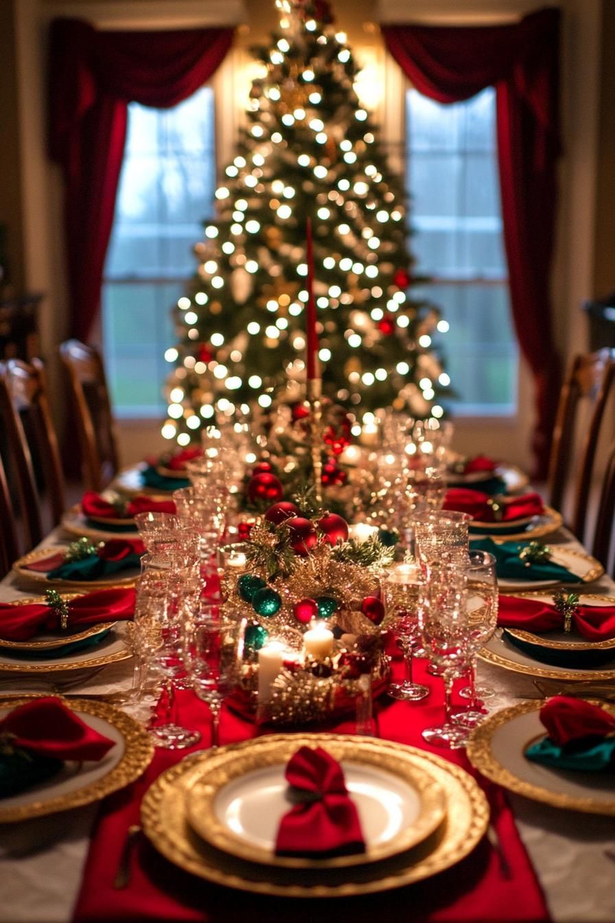 9. Sparkling Christmas Tablescape Ideas - photo 2
