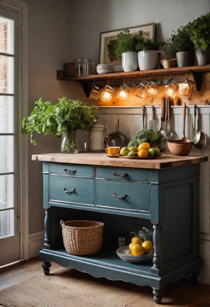 26. Turning a Dresser into a Kitchen Island